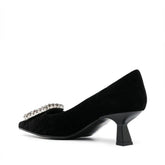 Roberto Festa Evilly Décolleté in Camoscio Nero